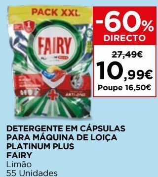 El Corte Inglés Detergente em cápsulas fairy promoção
