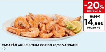 El Corte Inglés Camarão cozido promoção