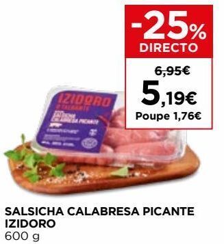 El Corte Inglés Salsicha enchidos izidoro promoção