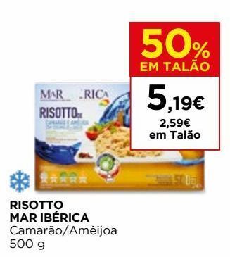 El Corte Inglés Risoto mar ibérica promoção