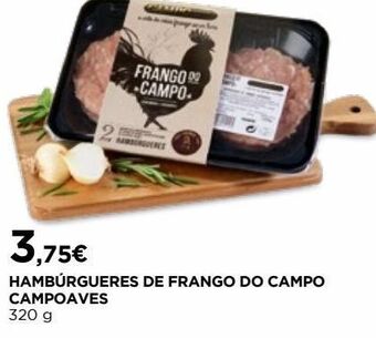 El Corte Inglés Hambúrguer de frango promoção