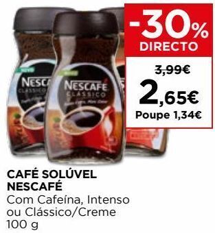 Café solúvel nescafé