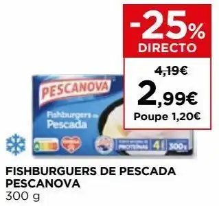 El Corte Inglés Hambúrguer pescanova promoção