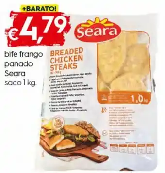 Bolama Bife frango panado Seara saco 1kg promoção