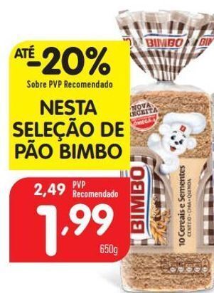 Minipreço Pão de forma bimbo promoção