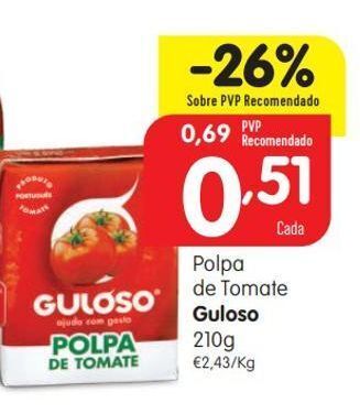 Minipreço Polpa de tomate guloso promoção