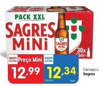 Cerveja sagres mini