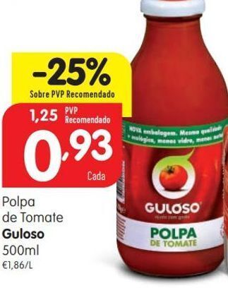 Minipreço Polpa de tomate guloso promoção