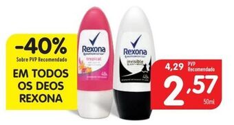 Minipreço Desodorizante rexona promoção