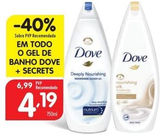 Minipreço Gel de banho dove promoção