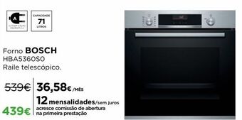 El Corte Inglés Forno bosch promoção