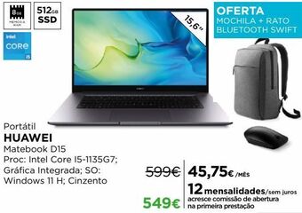 El Corte Inglés Notebook huawei promoção