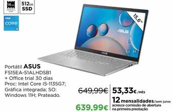 El Corte Inglés Notebook asus promoção
