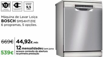 El Corte Inglés Lava louças bosch promoção