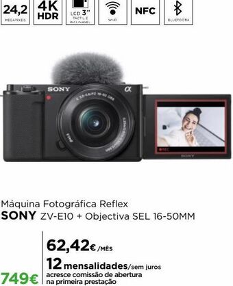 El Corte Inglés Câmera fotográfica sony promoção