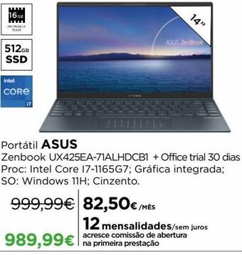 El Corte Inglés Notebook asus promoção
