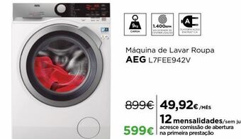 El Corte Inglés Máquina lavar roupa aeg promoção