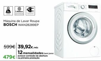 Máquina lavar roupa bosch