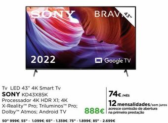 El Corte Inglés Smart tv sony promoção