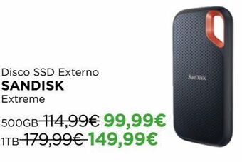 El Corte Inglés Disco externo portátil sandisk promoção