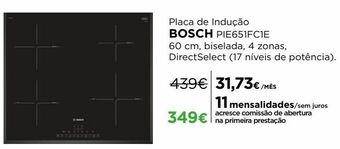 El Corte Inglés Placa de cozinha bosch promoção