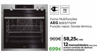 El Corte Inglés Forno multifunções aeg promoção