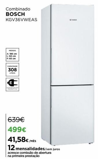 El Corte Inglés Frigorífico combinada bosch promoção