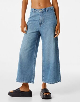 Bershka Jeans culottes promoção