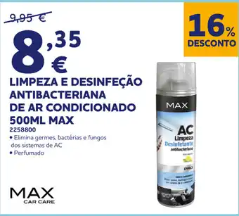Norauto Limpeza e Desinfeção Antibacteriana de Ar Condicionado 500ml Max promoção