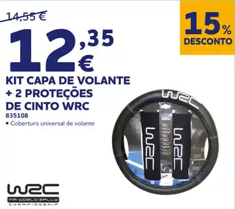 Norauto Kit Capa de Volante +2 Proteções de Cinto WRC promoção