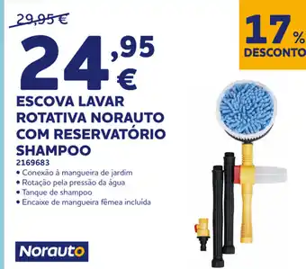 Escova Lavar Rotativa Norauto com Reservatório Shampoo