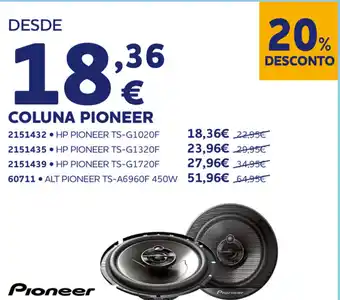Norauto Coluna Pioneer promoção