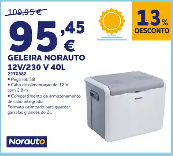 Norauto Geleira Norauto 12V/230 V 40L promoção