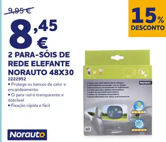 2 Para-Sóis de Rede Elefante Norauto 48x30