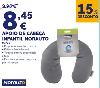 Norauto Apoio de Cabeça Infantil Norauto promoção
