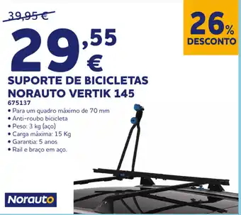 Norauto Suporte de Bicicletas Norauto Vertik 145 promoção