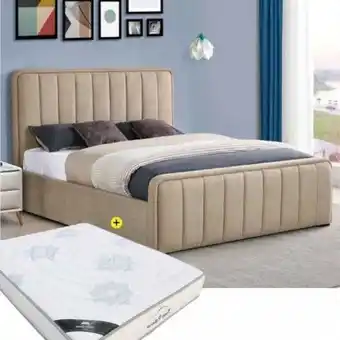 Homy Casa Pack cama de casal elevatória flow (bege) + colchão new palacio 160x200cm promoção