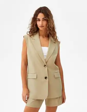Bershka Colete comprido tailoring promoção