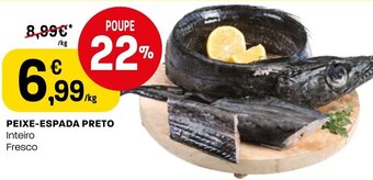 Intermarché Peixe Espada Preto 1kg promoção