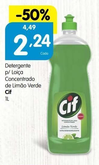 Minipreço Detergente lavalouça cif promoção