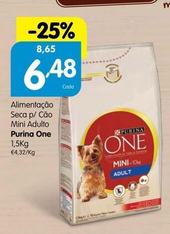 Minipreço Ração para cães purinaone promoção