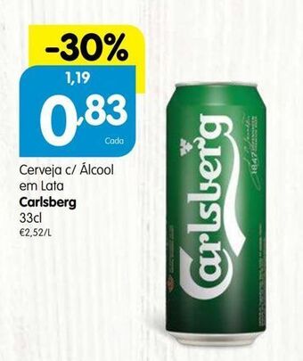 Minipreço Lata de cerveja carlsberg promoção