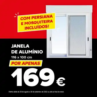 Brico Depôt Janela de Aluminio 116 x 100cm promoção