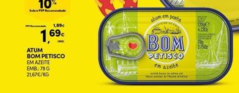Continente Bom dia Atum em lata bom petisco promoção