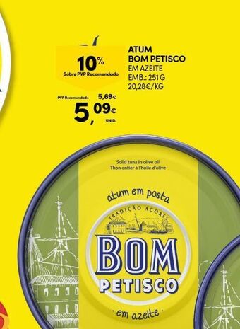 Continente Bom dia Atum em lata bom petisco promoção