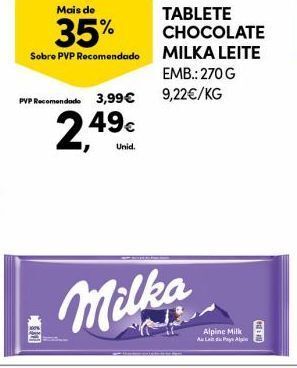Continente Bom dia Chocolates milka promoção