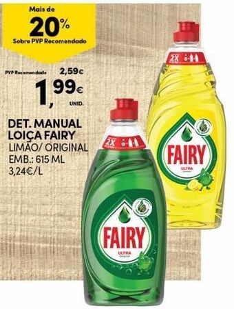 Detergente lavalouça fairy