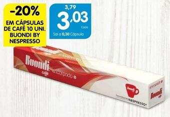 Cápsulas de café buondi