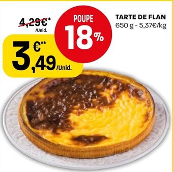 Intermarché Tarte de Flan 650g promoção