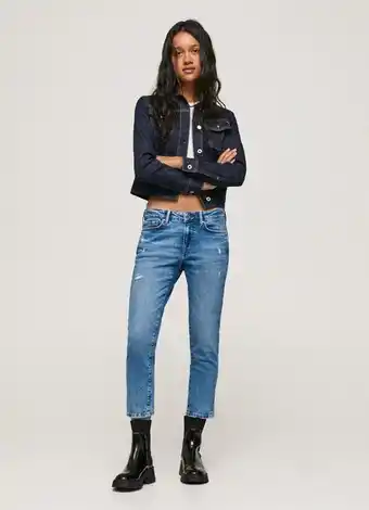 Pepe Jeans Jolie regular fit mid waist jeans promoção